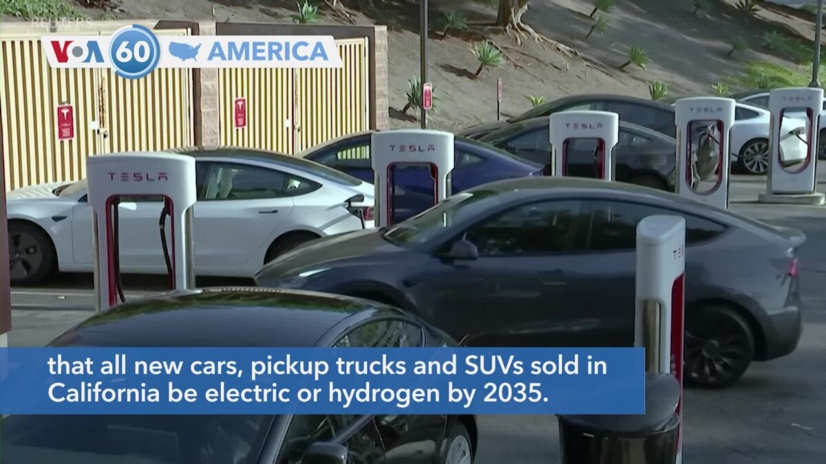 VOA60 America California Phasing Out Gas Vehicles