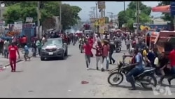 Ayiti: Lapolis gaye manifestasyon ki t ap dewoule kont gouvènman an ak lavi chè.