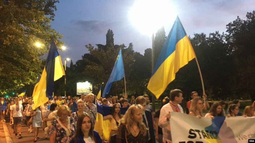 Proslava Dana nezavisnosti Ukrajine u Podgorici (Foto: VOA, Predrag Milić)