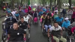မက္ကဆီကိုမှာ ဘီးတပ်ကုလားထိုင်အသုံးပြုသူတွေ ဆန္ဒပြ
