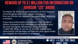 U.S. Department of State is offering a reward for information on Johnson "Izo" Andre