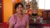 Khvat Saroeun, a 66-year-old retired resident of Oakland, CA talks to VOA Khmer at a branch of the International Community of Khmer Buddhist Monks Center, locally known as the "New Temple", August 30, 2016. She immigrated from Cambodia to the United States thirty years ago but has only voted once in the US presidential election - in 2008. (Sophat Soeung/VOA Khmer)