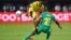 Seidou Baraze et Sadio Mano s'affrontent lors du match Bénin-Sénégal lors de la CAN-2019 le 10 juillet 2019.
