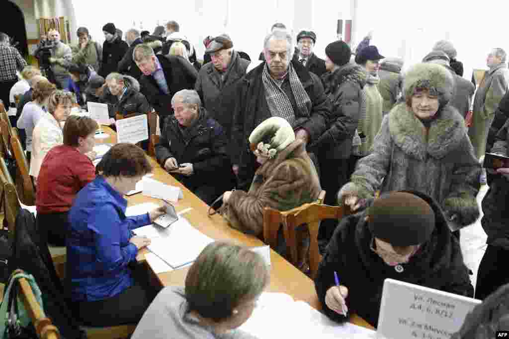 На виборчій дільниці у Москві. 4.03.2012.