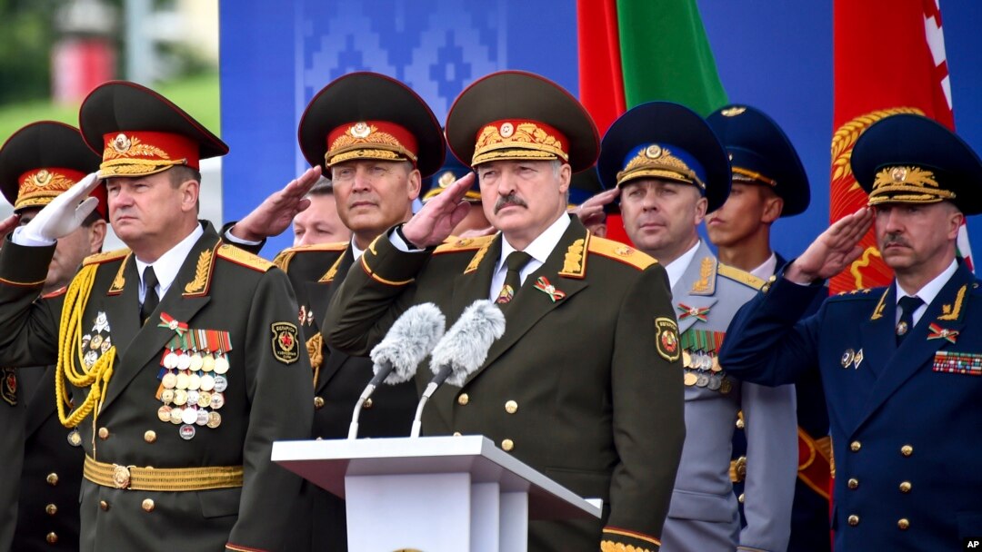 На военном параде в Минске. 3 июля 2018 г.
