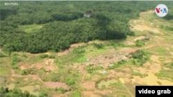Imagen aérea del Arco Minero del Orinoco, en Venezuela, sacada de un video de Reuters.