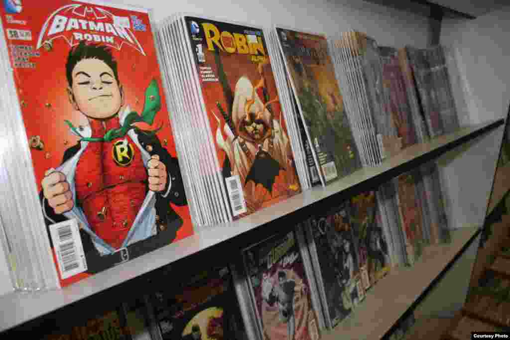 The shelves of Cosmic Comics overflow with hundreds of titles. Photo by Darren Taylor.