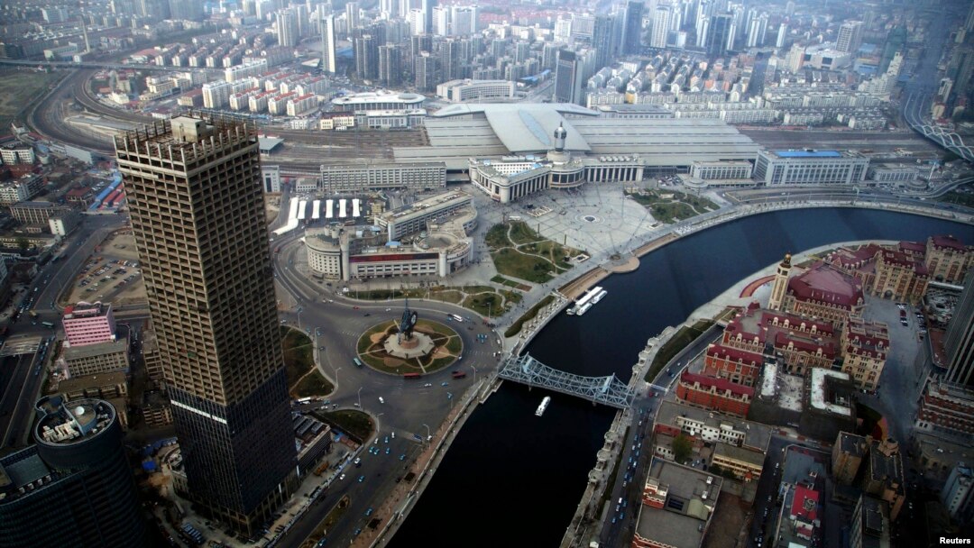 Pemandangan pusat kota Tianjin dari gedung Tianjin World Financial Cente. (Foto: Dok)
