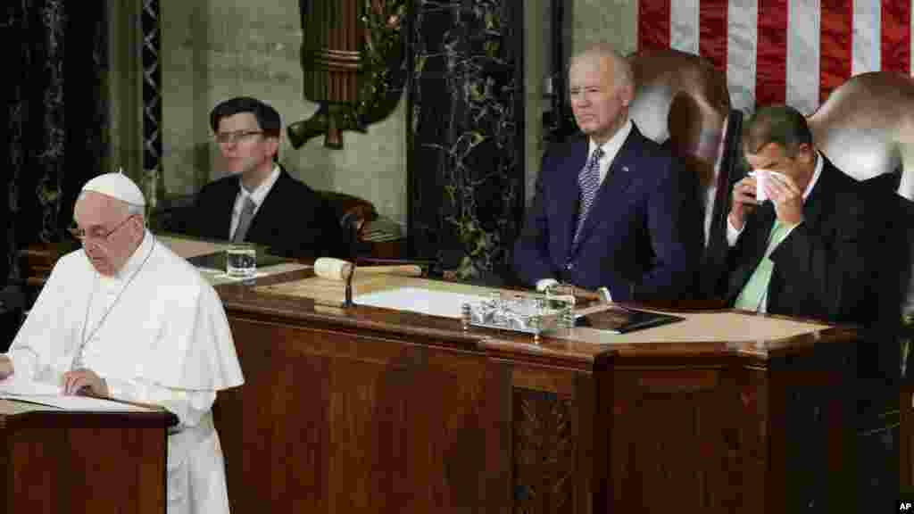 Pope Fransic address in Congress.