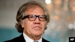  Sekretè Jeneral Òganizasyon Eta Ameriken yo OEA, Luis Almagro. (Foto achiv: 13 oktòb 2107, Washington, AP/Andew Harmik.)