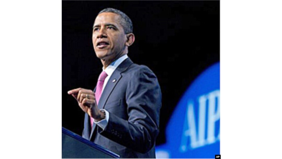 President Barack Obama addresses the American Israel Public Affairs Committee's (AIPAC) annual Policy Conference opening plenary session, March 4, 2012, in Washington