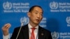 FILE – World Health Organization Regional Director for Western Pacific Takeshi Kasai addresses the media at the start of the five-day annual session, Oct. 7, 2019, in Manila, Philippines. 