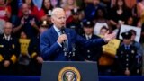 President Joe Biden speaks at the Arnaud C. Marts Center on the campus of Wilkes University, Aug. 30, 2022, in Wilkes-Barre, Pennsylvania.