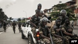 FILE - Police arrive to disperse demonstrators in Antananarivo, Madagascar, Jan 5, 2019. Eighteen people died in the town of Ikongo on Aug. 29, 2022, when police confronted protesters angry over the kidnapping of an albino child.