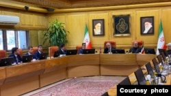 Azərbaycan Baş prokuroru Kamran Əliyev İranda görüş zamanı (Foto Baş Prokurorluğundur)