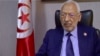 Le leader d'Ennahdha Rached Ghannouchi lors d'une récente interview avec VOA. (Lisa Bryant/VOA)