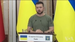 Lidè Ikrenyen an diskite ak sekretè jeneral nasyonzini ak prezidan Tik la sou gè l ap fè ak larisi