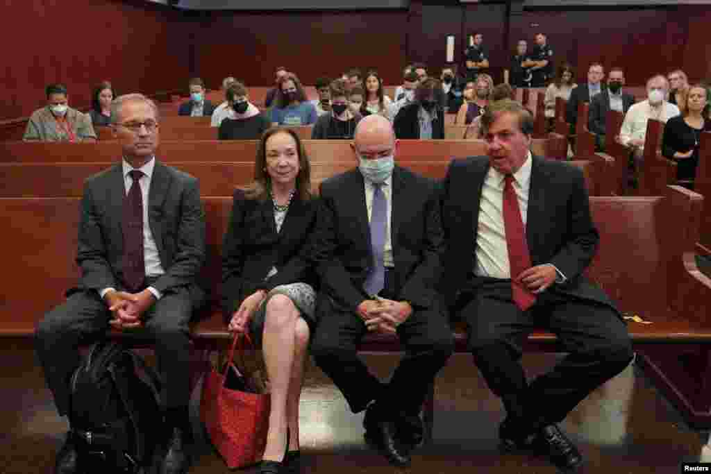 Former Trump Organization chief financial officer Allen Weisselberg, in mask, appears in New York State Supreme Court in New York City. (Curtis Means/Pool via REUTERS)