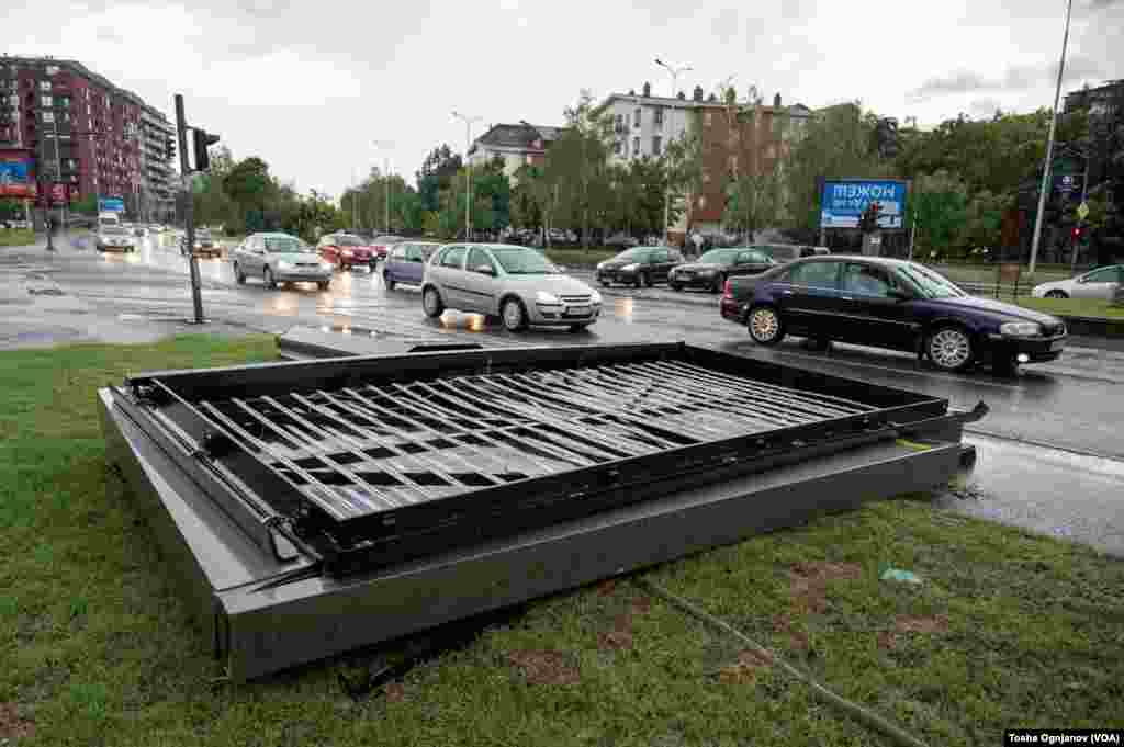 Severe storm hit Skopje