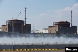 A view shows the Zaporizhzhia nuclear power plant in the course of Ukraine-Russia conflict outside the Russian-controlled city of Enerhodar in Zaporizhzhia region, Ukraine, Aug. 30, 2022. (REUTERS/Alexander Ermochenko)