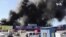 Shopping Mall Burns After Shelling in Ukraine’s Donetsk Region