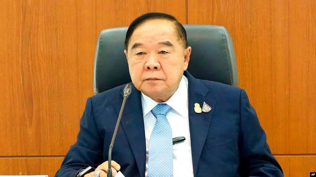 Acting Prime Minister Prawit Wongsuwan attends a meeting in Bangkok, Thailand, Aug. 25, 2022. 