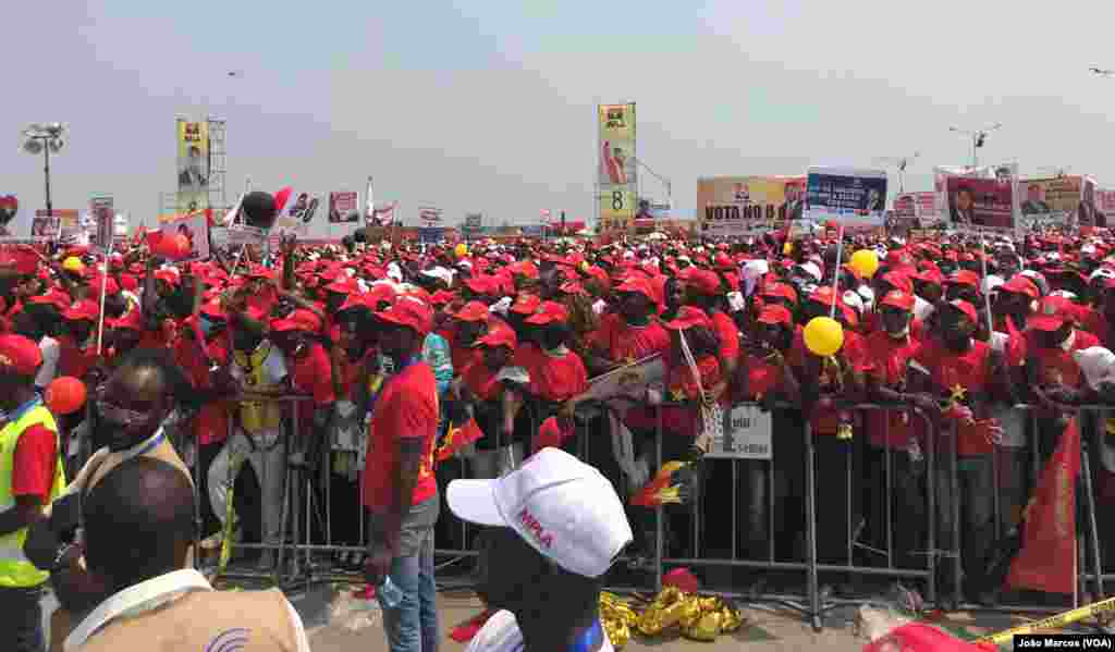 Comício o MPLA em Benguela, Angola, 18 Agosto 2022