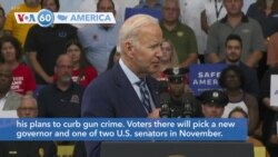 VOA60 America - President Biden in Pennsylvania touts his plans to curb gun crime