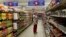 FILE - A shopper is seen at a branch of South African retailer Pick n Pay in Johannesburg on October 20, 2010. 
