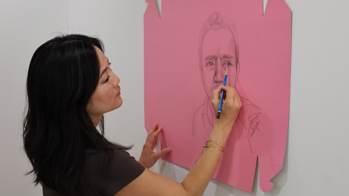 Artist Makes Pink Donut Boxes Her Canvas to Tell Story of Cambodian-American Community - Vimarsana News