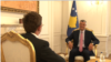 Kosovo's president, Hashim Thaci, gives an exclusive interview to VOA's Albanian service, April, 15, 2016.