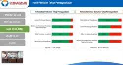 Pemaparan Ombudsman RI mengenai hasil penilaian hasil Survei Kepatuhan Hukum 2019 ditingkat lembaga pemasyarakatan di 11 Provinsi (25/6) Foto : Tangkapan Layar