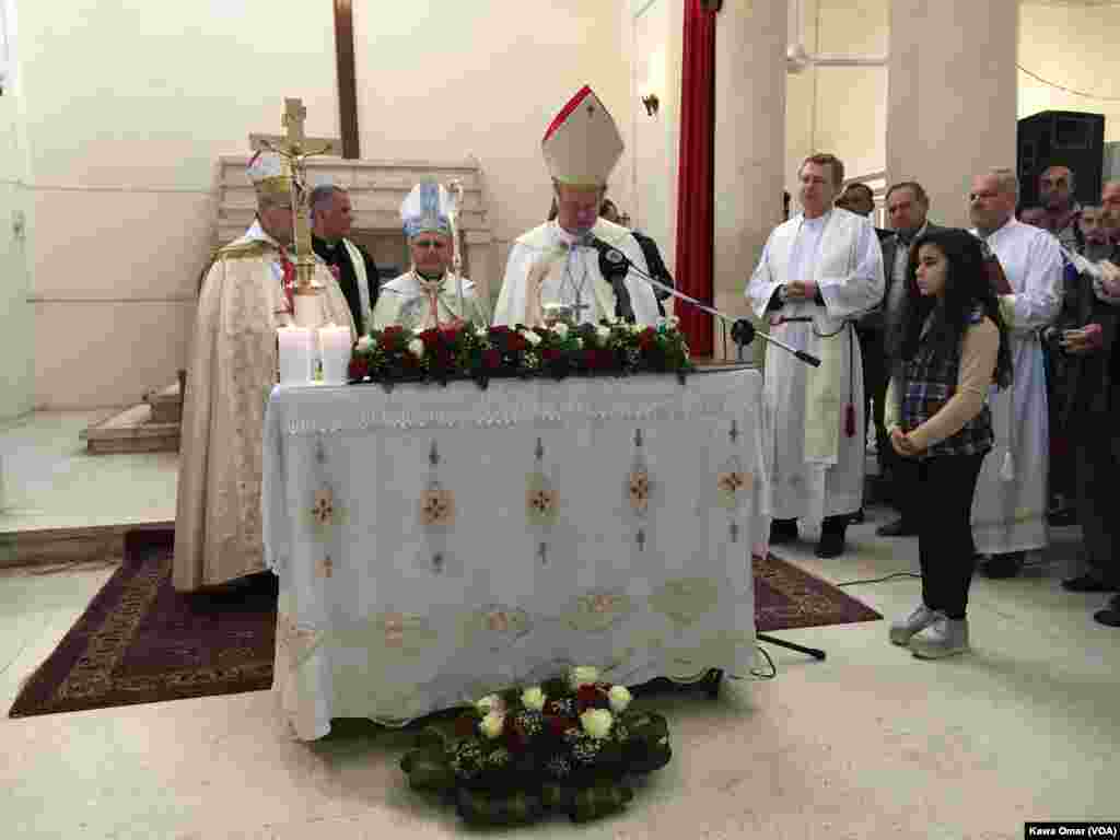 Ceremony held in Margurgis Church in Teleskof village north of Nineva Plains.