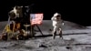 Astronaut Džon Jang salutira američkoj zastavi na Mesecu, april 1972. (Photo: NASA)