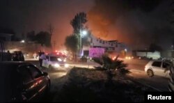 Mesto eksplozije blizu rafinerije Tula državne naftne kompanije Petroleos Mexicanos (Pemex)