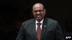 Sudan's President Omar Hassan al-Bashir prepares to make a speech before opening the Djibouti International Free Trade Zone in Djibouti on July 5, 2018. Al-Bashir is expected to continue working on the finer points of the South Sudan peace agreement.
