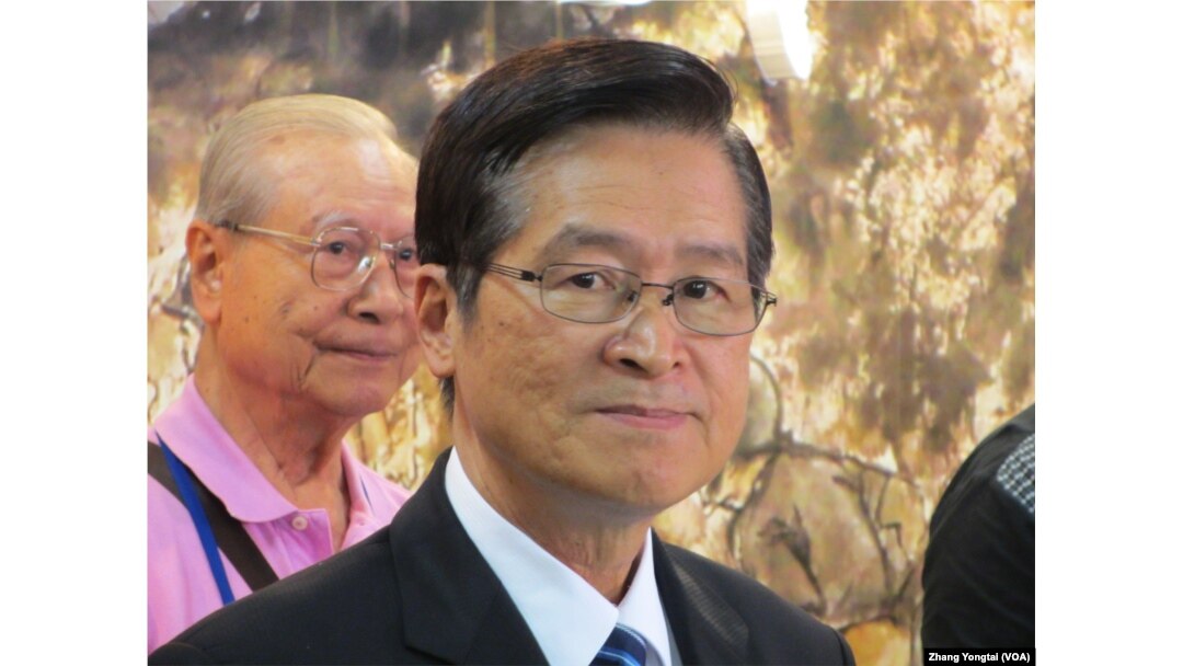 台湾国防部长严德发(美国之音张永泰拍摄)
