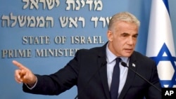 Izraelski premijerYair Lapid, u Jerusalimu, 24. augusta 2022.