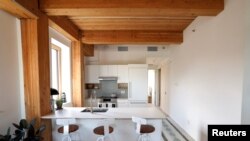 A view of an apartment inside Timber House, the city’s first mass-timber condo building, in New York City, Aug. 16, 2022.