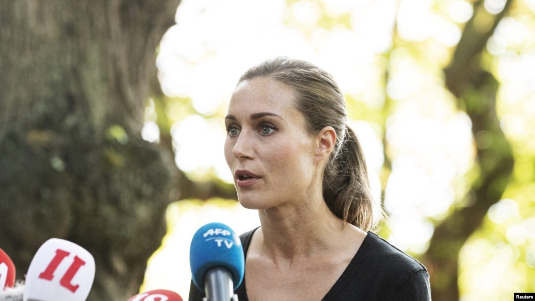 Finska premijerka Sana Marin na konferenciji za novinare u Helsinkiju, 19. avgusta 2022.