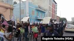 Manifestação da sociedade civil contra o estado das coisas em Cabo Verde, Praia, 19 Agosto 2022