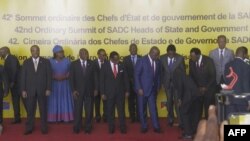 La photo de famille des chefs d’Etat de la SADC, le 17 août 2022.