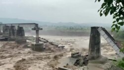 Bridge Collapses After Heavy Rains in Northern India 