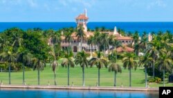 Makazi ya Rais wa zamani Donald Trump, Mar-a-Lago club, katika ufukwe wa Palm Beach, Fla., Aug. 31, 2022.