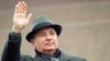 FILE - Soviet President Mikhail Gorbachev waves from the Red Square tribune during a Revolution Day celebration, in Moscow, Soviet Union, Nov. 7, 1989.