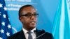 Rwanda's Minister of Foreign Affairs Vincent Biruta speaks during a news conference with Secretary of State Antony Blinken at the Ministry of Foreign Affairs and International Cooperation in Kigali, Rwanda, Aug. 11, 2022. 