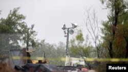 Vista parcial de la mina de carbón El Pinabete, donde los mineros quedaron atrapados después de que colapsara, en Sabinas, estado de Coahuila, México, 15 de agosto de 2022.