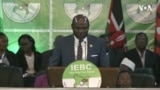 Independent Electoral And Boundaries Commission chairman Wafula Chebukati Announcing Kenya's Presidential Election Results