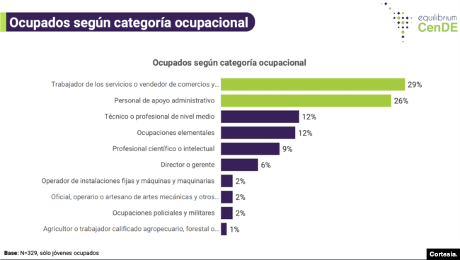 Ocupados según categoría ocupacional.