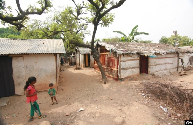 A Rohingya refugee camp in Jammu, north India. Rohingyas mostly live in poorly built shack colonies at the edge of different cities in India. (Mir Imran/VOA)